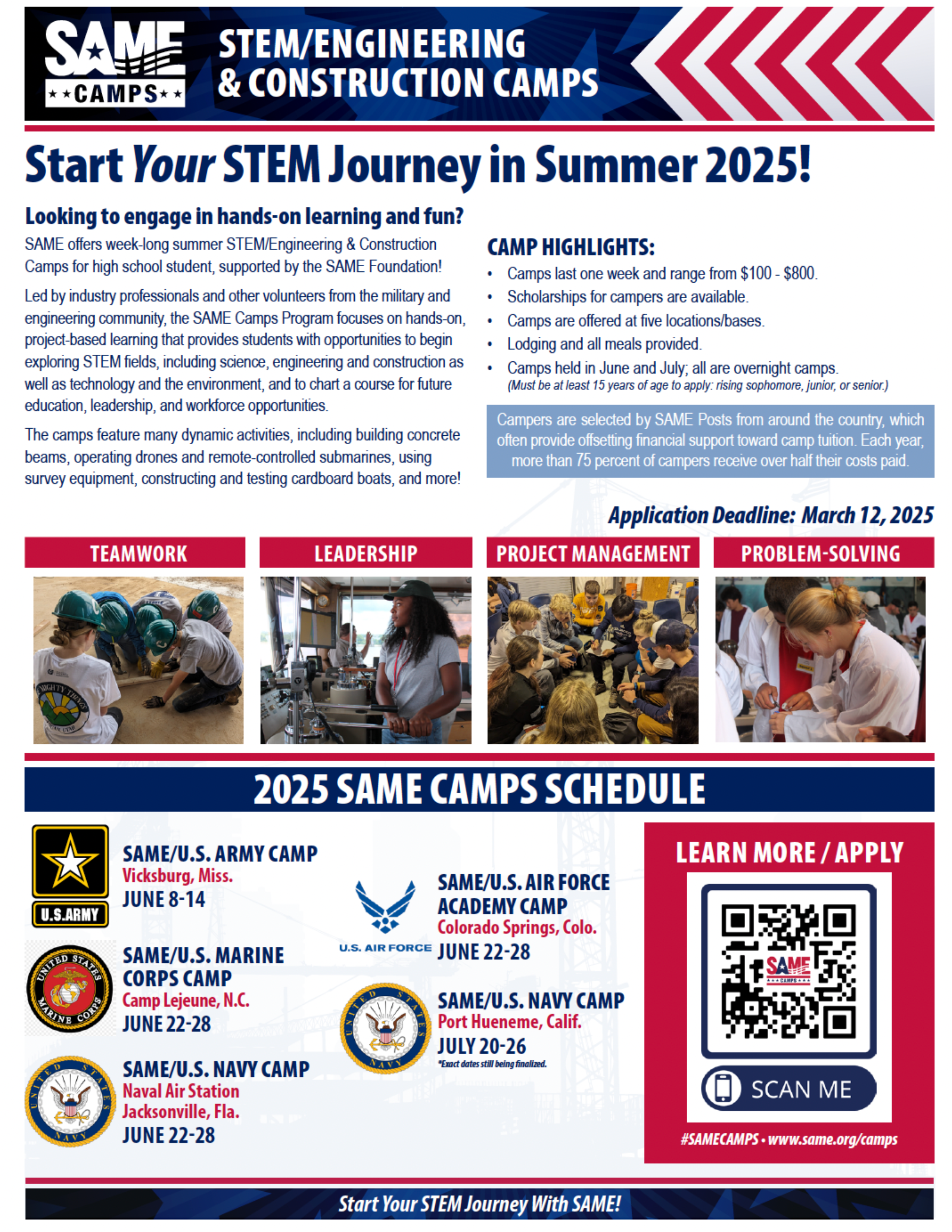 Informational flyer about SAME Programs.